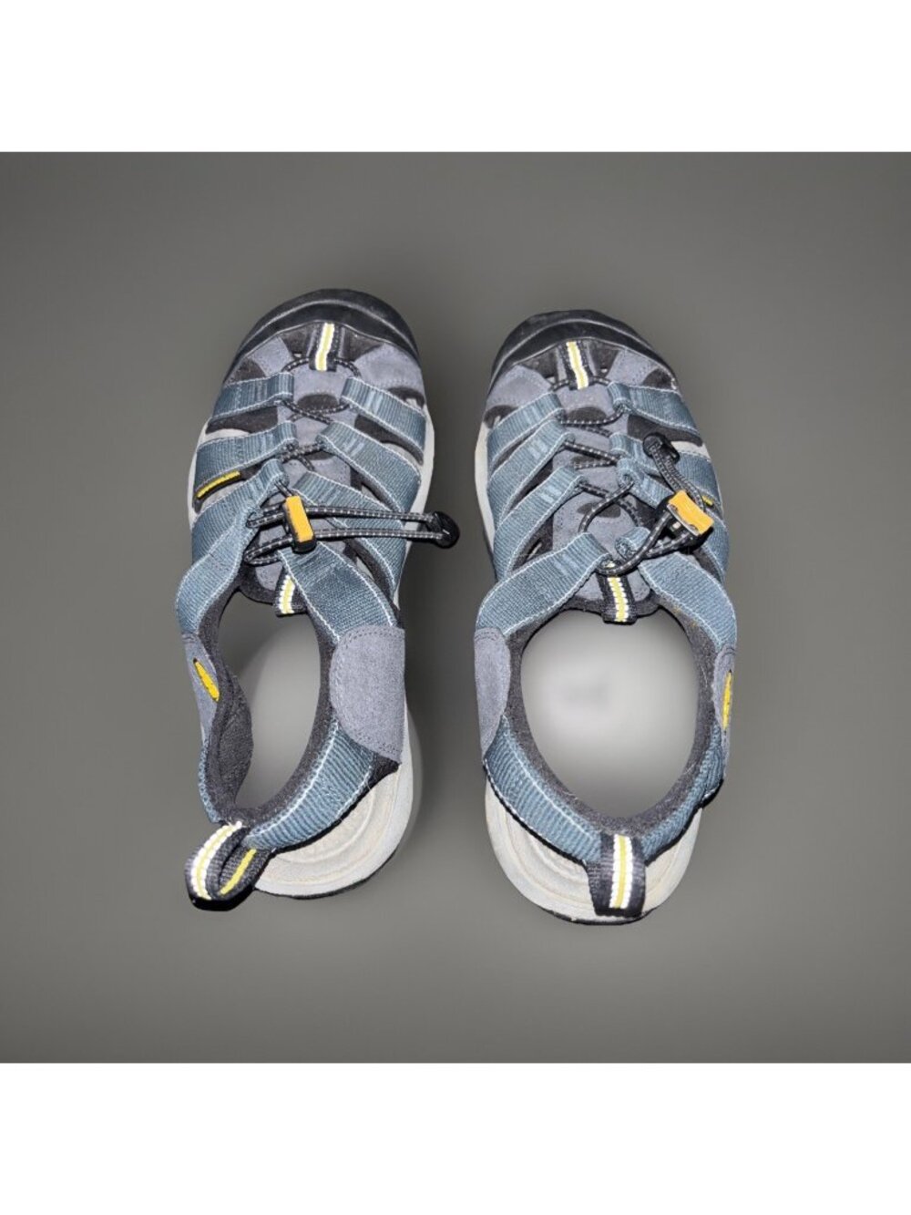 Keen Sandals Mens 10.5 Newport H2 Blue Waterproof VGC Water Hike Wide Toe Comfor